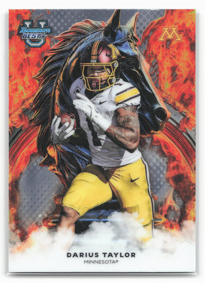 2025 Bowman University Best #W-9 Darius Taylor Workhorse 25225