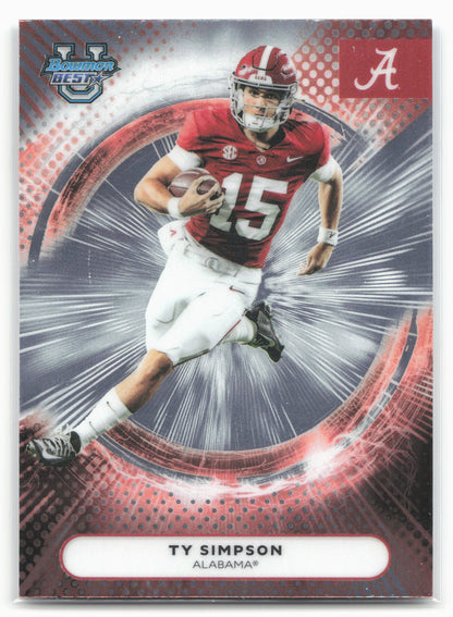 2025 Bowman University Best #24 Ty Simpson