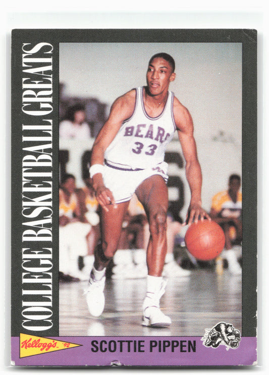 1992 Kellogg's Raisin Bran College Basketball Greats #17 Scottie Pippen