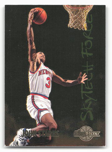 1994-95 SkyBox Premium #SF28 John Starks SkyTech Force
