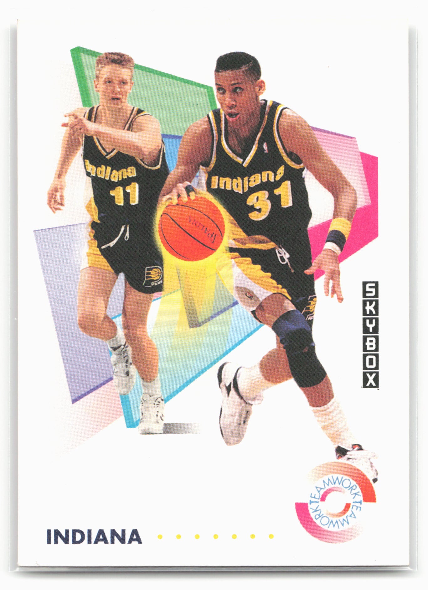 1991-92 SkyBox #469 Reggie Miller / Detlef Schrempf TW