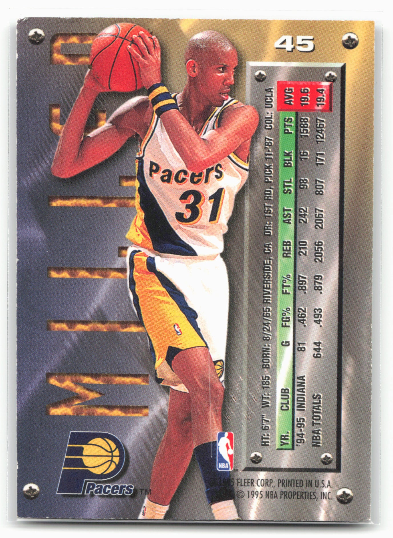 1995-96 Metal #45 Reggie Miller