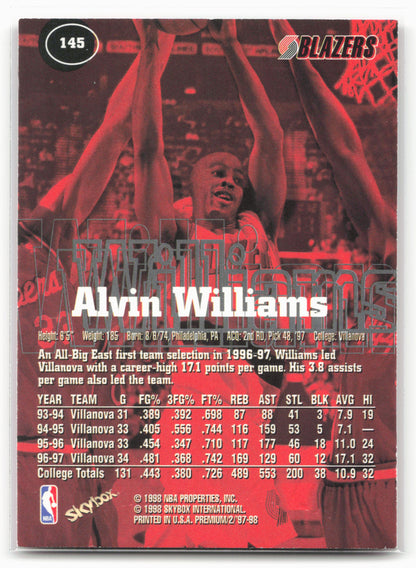 1997-98 SkyBox Premium #145 Alvin Williams