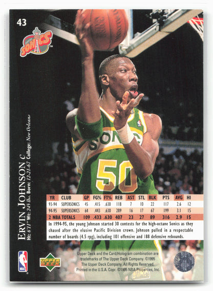 1995-96 Upper Deck #43 Ervin Johnson Electric Court