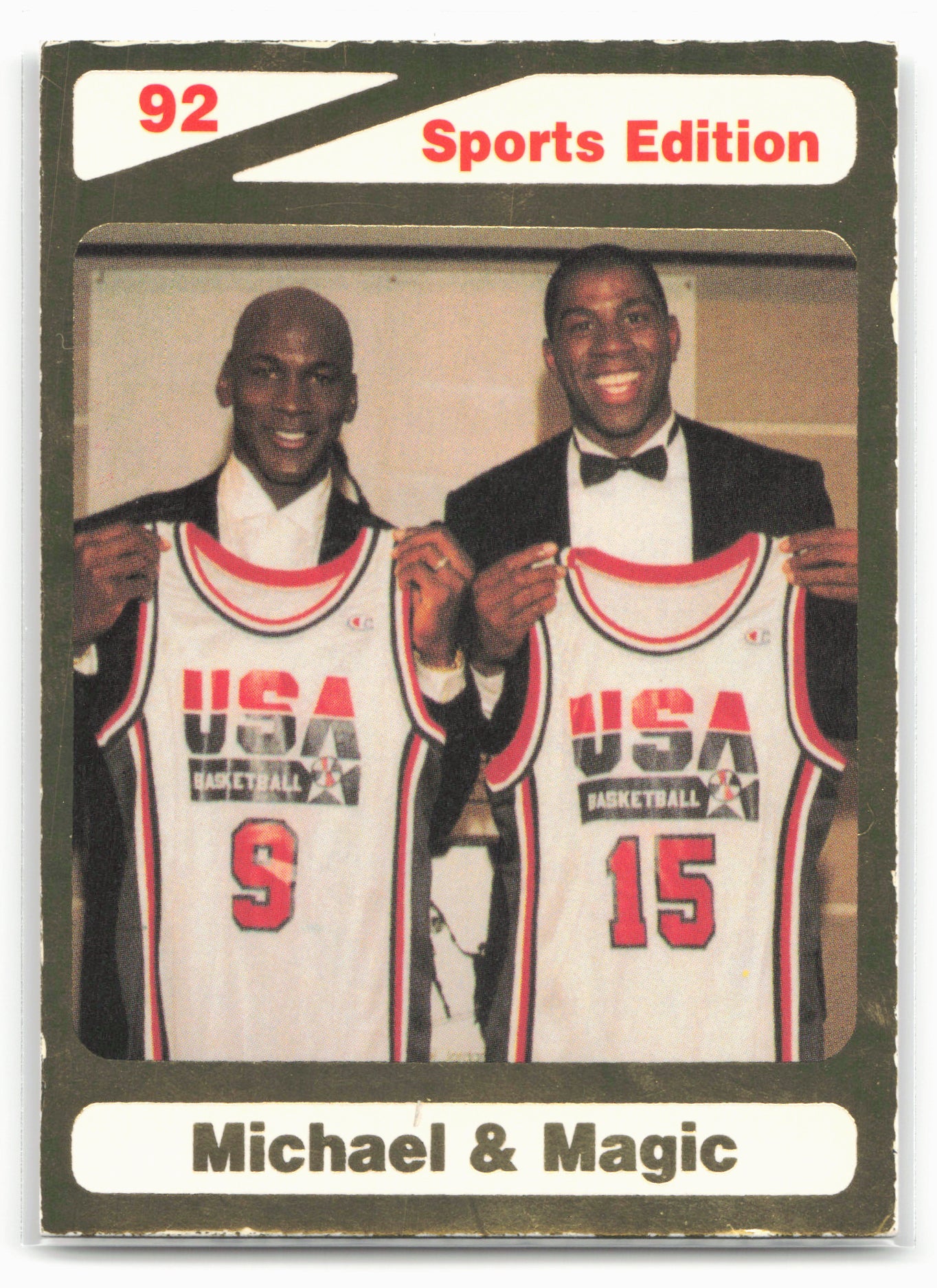 1992 Sports Edition (unlicensed) #NNO Michael Jordan / Magic Johnson #/10000