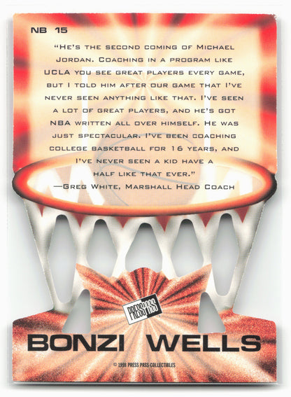 1998 Press Pass #NB 15 Bonzi Wells Net Burners