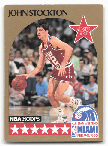 1990-91 Hoops #25 John Stockton