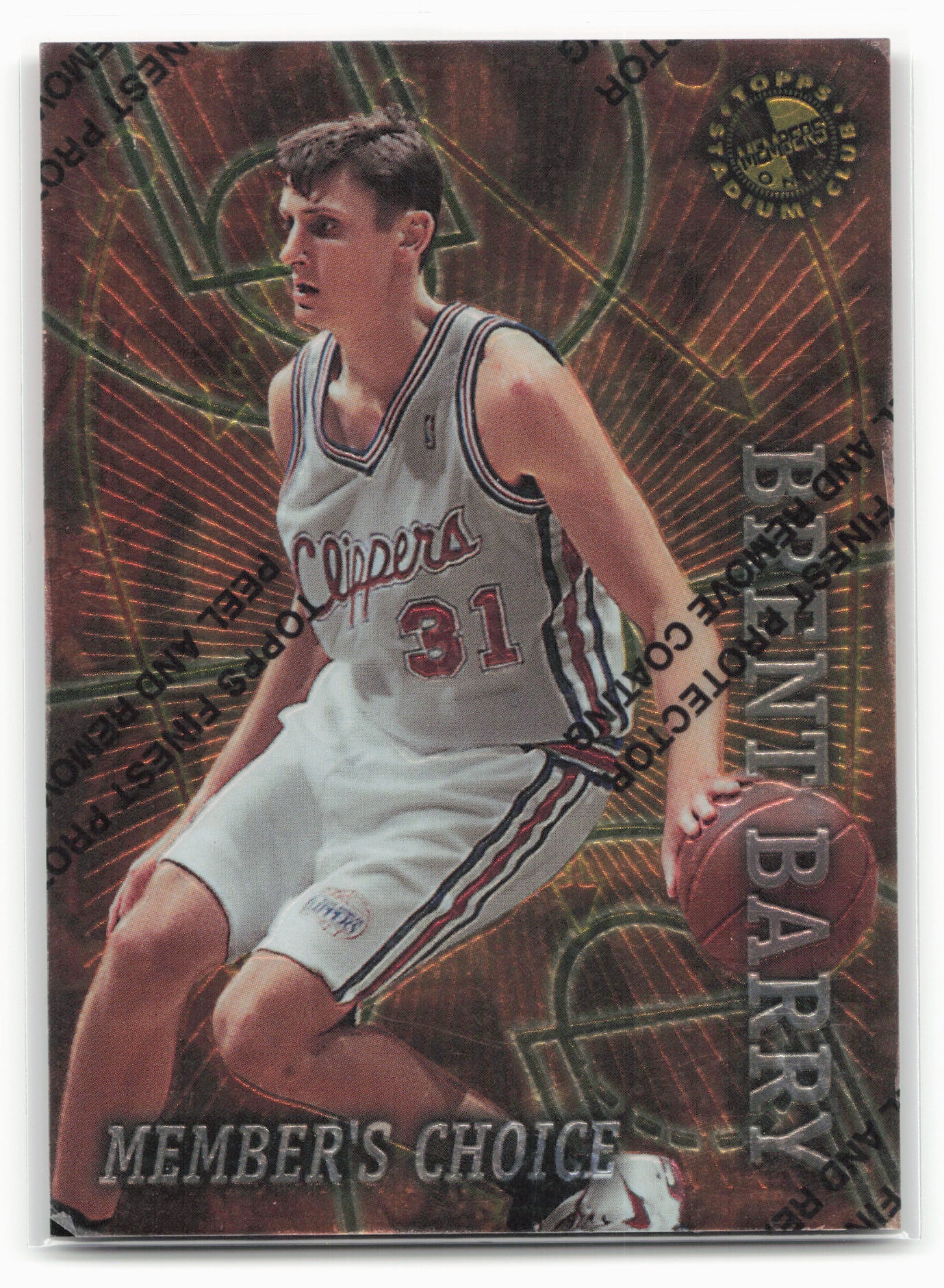 1995-96 Stadium Club Members Only #50 Brent Barry