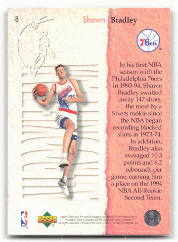 1994-95 Upper Deck #8 Shawn Bradley