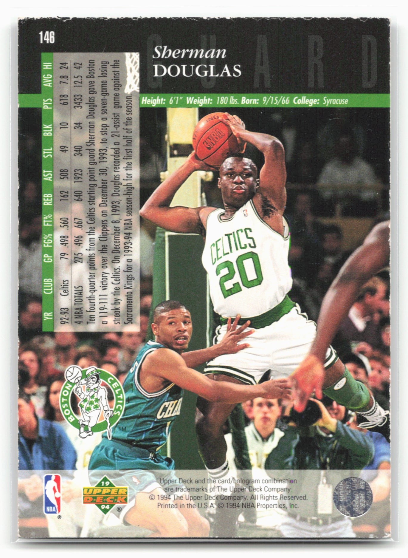 1993-94 Upper Deck Special Edition #146 Sherman Douglas Electric Court