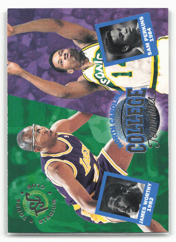 1994-95 Stadium Club #114 James Worthy / Sam Perkins CT