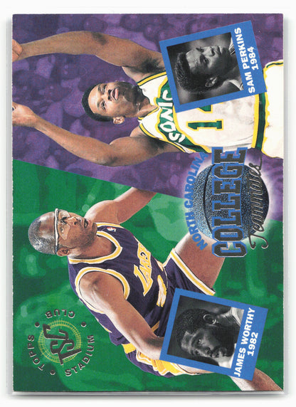 1994-95 Stadium Club #114 James Worthy / Sam Perkins CT