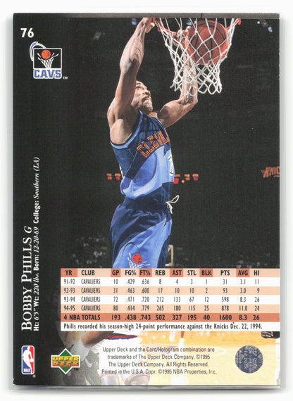 1995-96 Upper Deck #76 Bobby Phills Electric Court