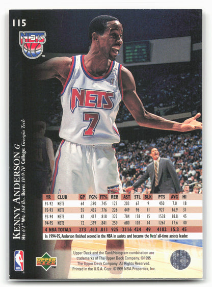 1995-96 Upper Deck #115 Kenny Anderson Electric Court
