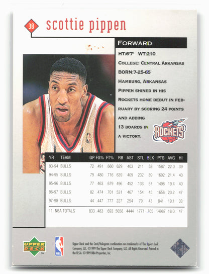 1998-99 Upper Deck Black Diamond #38 Scottie Pippen