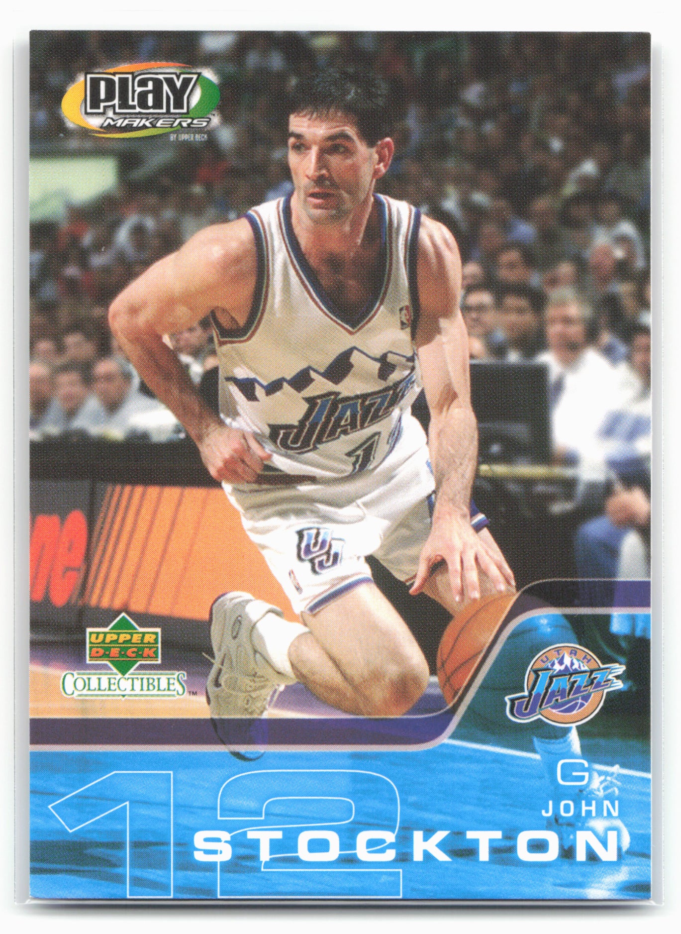 2001-02 Upper Deck Collectibles NBA PlayMakers Series 2 #PM-8 John Stockton