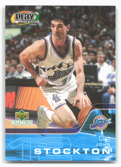 2001-02 Upper Deck Collectibles NBA PlayMakers Series 2 #PM-8 John Stockton