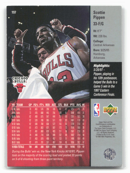 1997-98 Upper Deck #197 Scottie Pippen