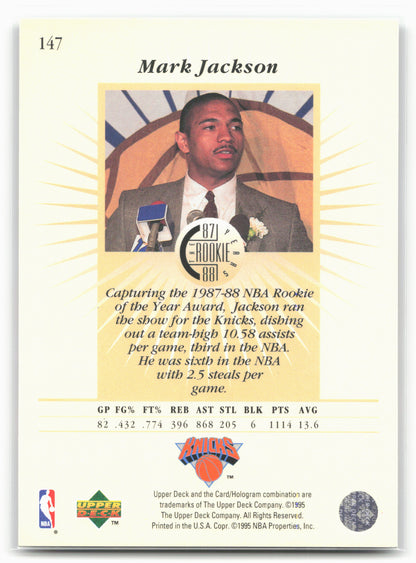 1995-96 Upper Deck #147 Mark Jackson
