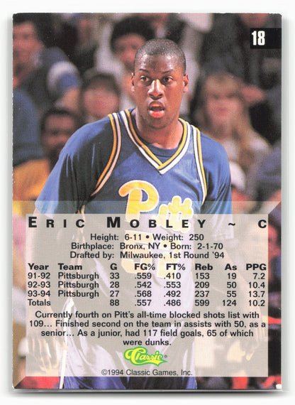 1994 Classic Four Sport #18 Eric Mobley Gold