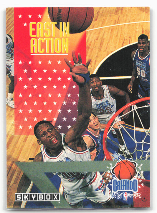 1992-93 SkyBox #312 East In Action