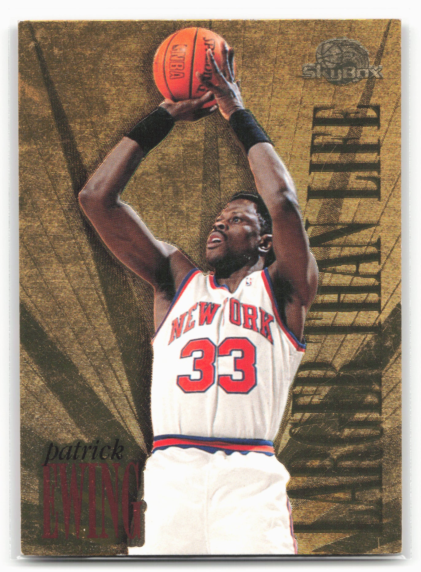 1995-96 SkyBox Premium #L6 Patrick Ewing Larger Than Life