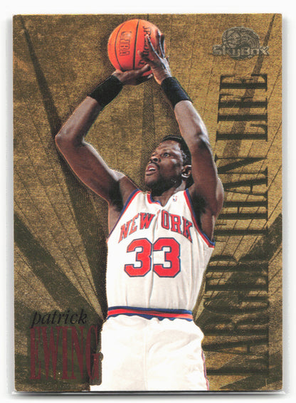 1995-96 SkyBox Premium #L6 Patrick Ewing Larger Than Life