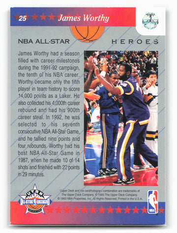 
1992-93 Upper Deck NBA All-Stars #25 James Worthy