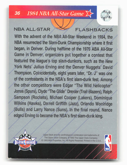 1992-93 Upper Deck NBA All-Stars #36 1984 NBA All-Star Game