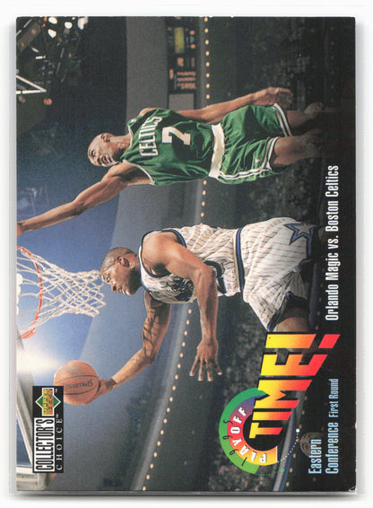 1995-96 Collector's Choice #350 Orlando Magic vs. Boston Celtics