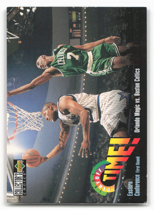 1995-96 Collector's Choice #350 Orlando Magic vs. Boston Celtics