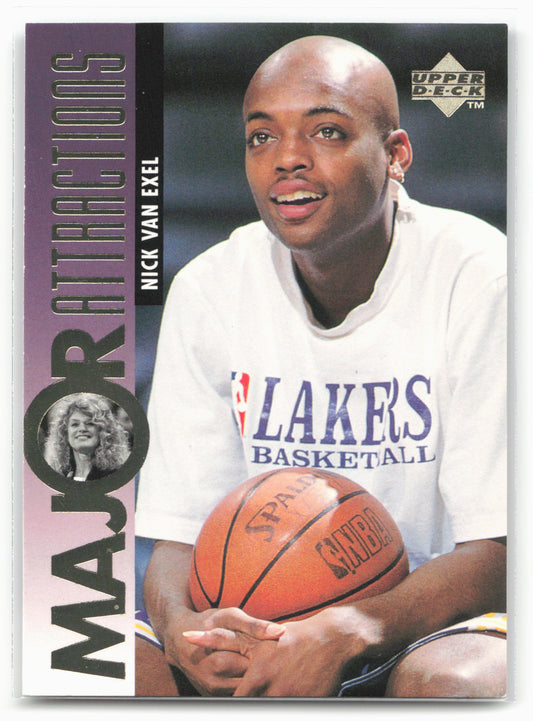 1995-96 Upper Deck #336 Nick Van Exel / Dyan Cannon MA