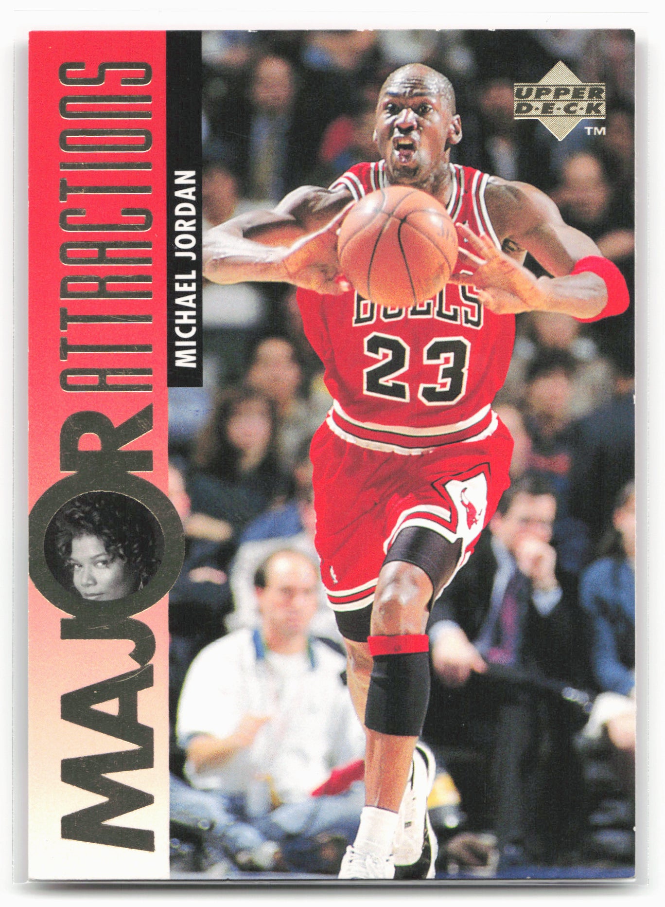 1995-96 Upper Deck #341 Michael Jordan / Queen Latifah MA