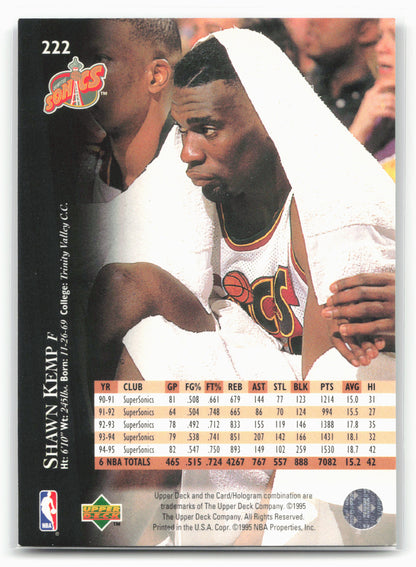 1995-96 Upper Deck #222 Shawn Kemp Electric Court