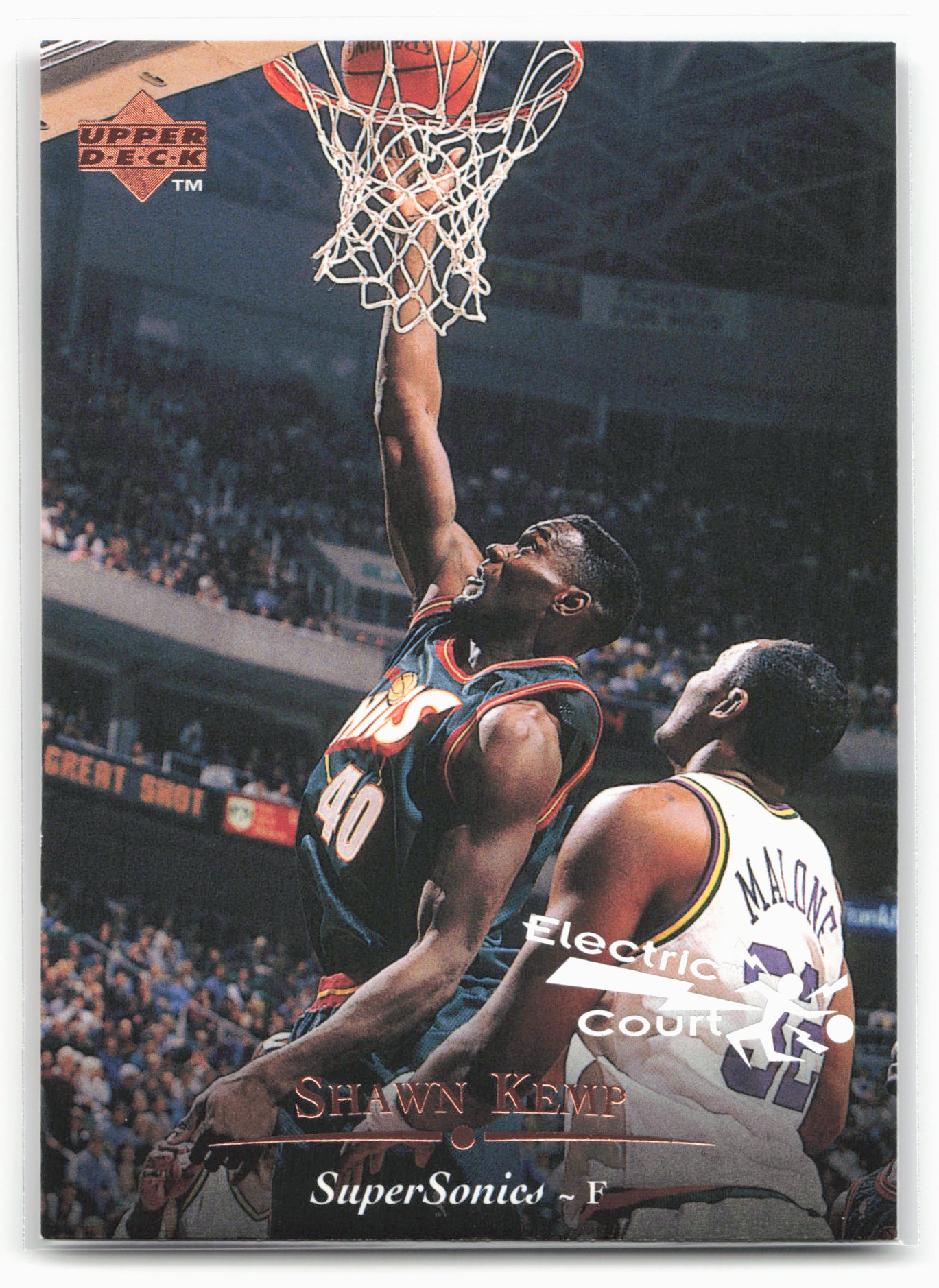1995-96 Upper Deck #222 Shawn Kemp Electric Court