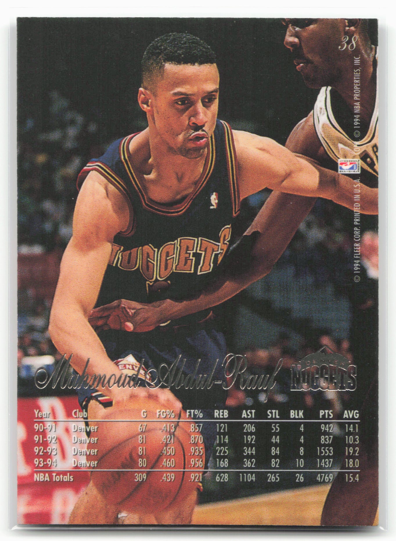 1994-95 Flair #38 Mahmoud Abdul-Rauf