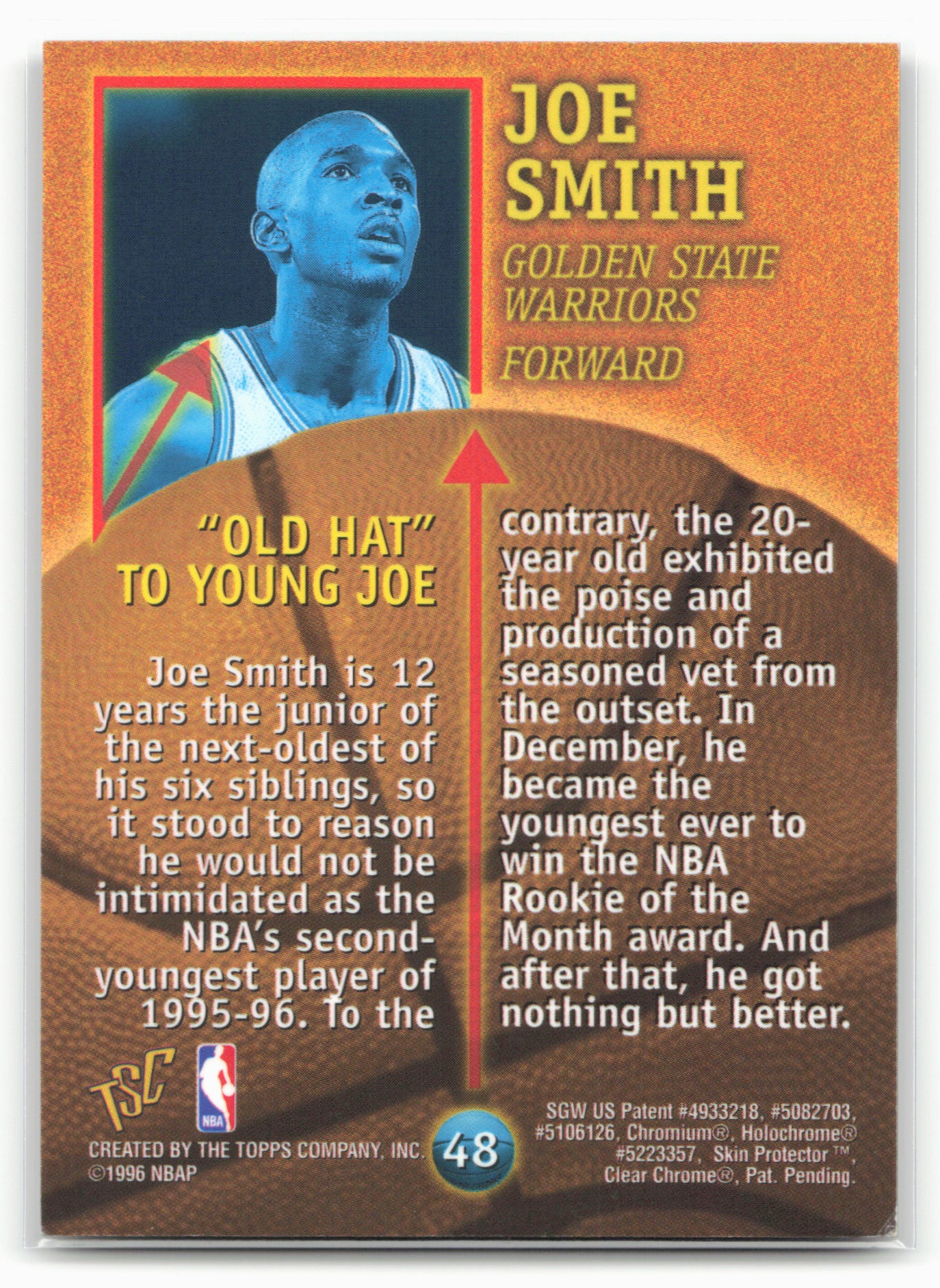 1995-96 Stadium Club Members Only 50 #48 Joe Smith