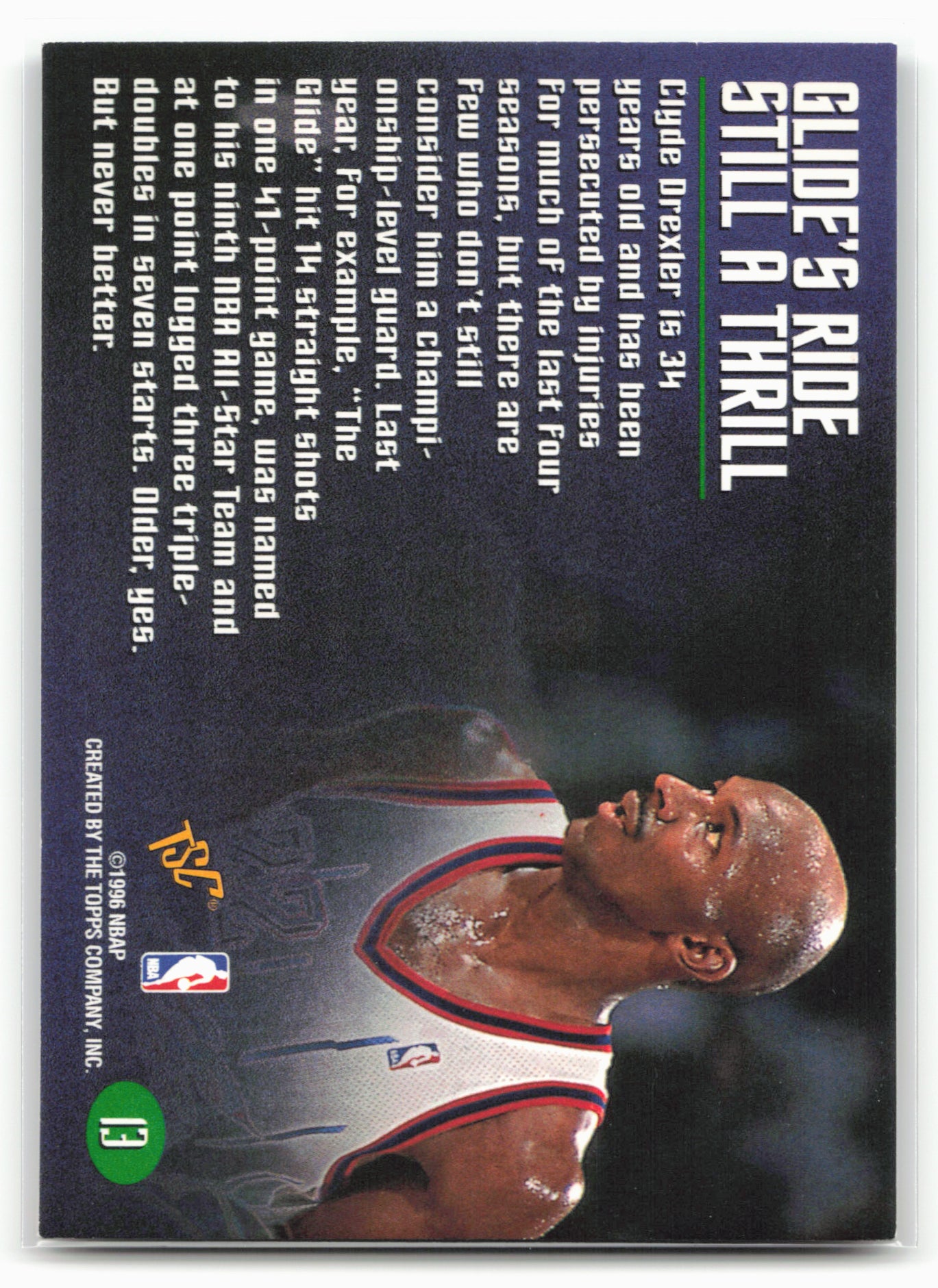 1995-96 Stadium Club Members Only 50 #13 Clyde Drexler