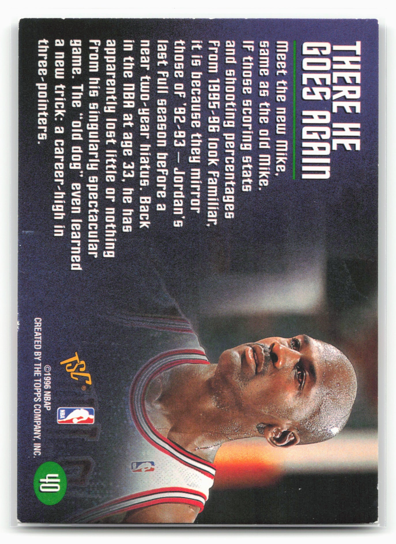1995-96 Stadium Club Members Only 50 #40 Michael Jordan