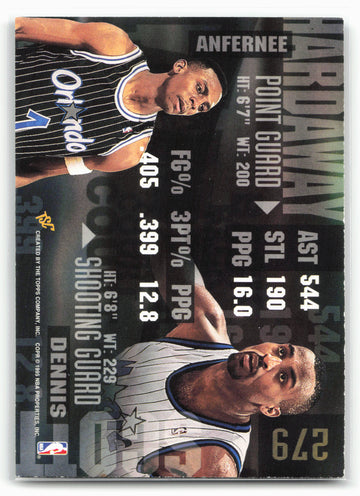 1994-95 Stadium Club #279 Dennis Scott / Anfernee Hardaway BCT