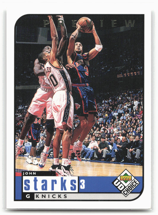 1998-99 UD Choice Preview #97 John Starks