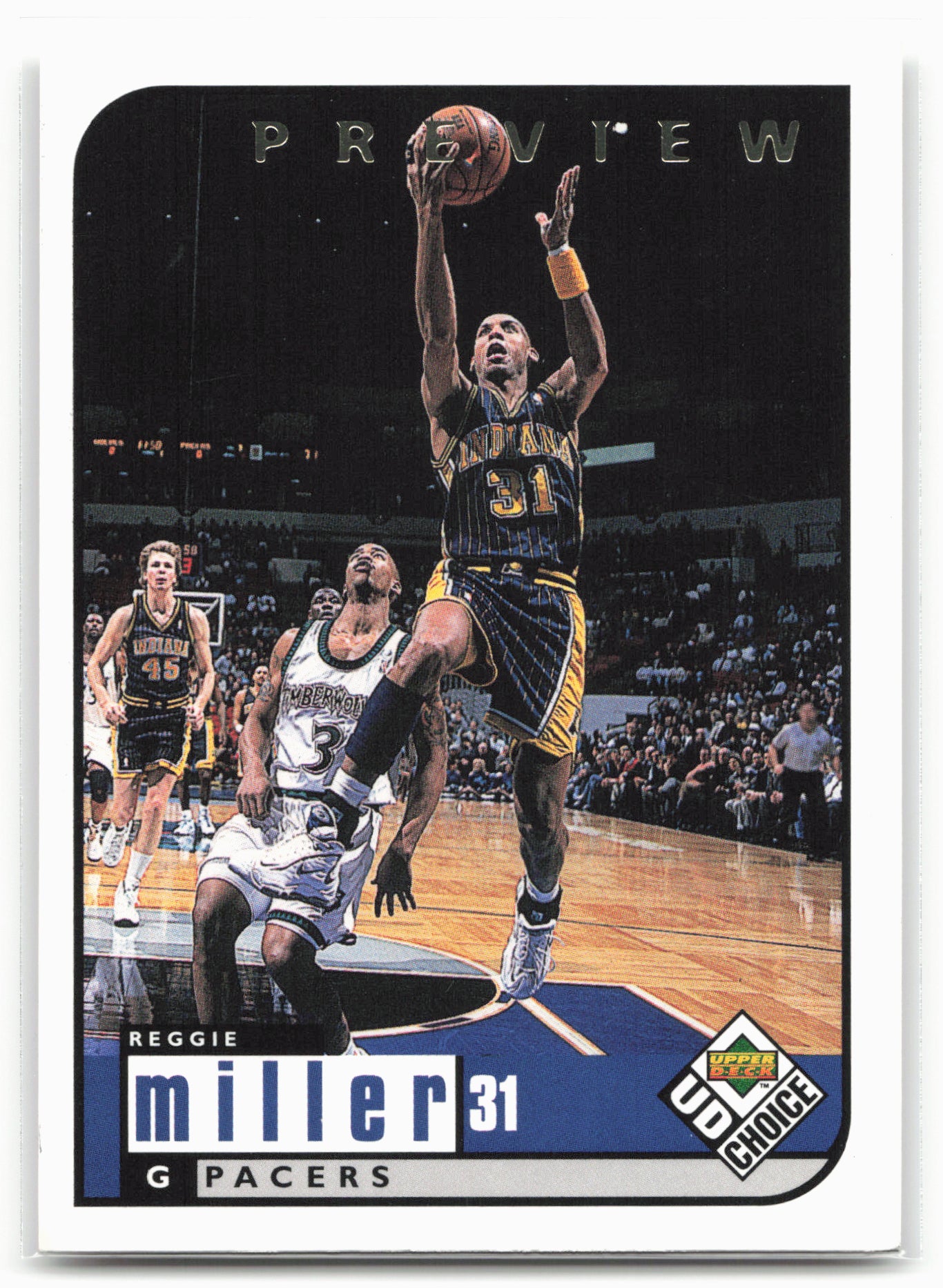 1998-99 UD Choice Preview #56 Reggie Miller