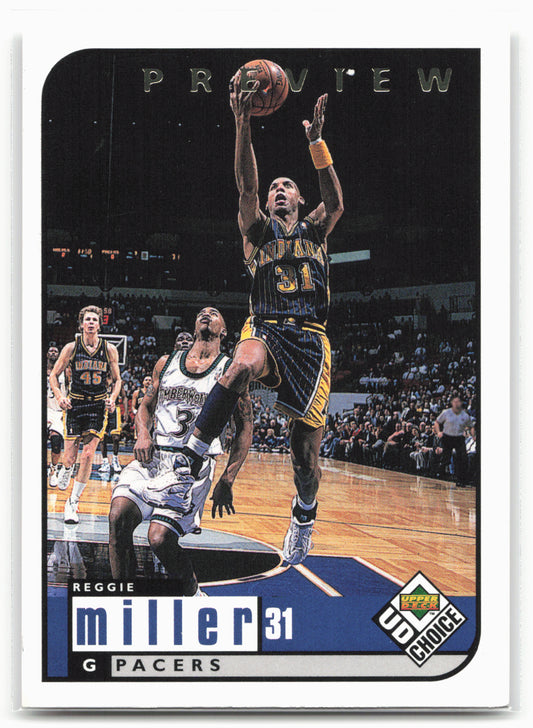 1998-99 UD Choice Preview #56 Reggie Miller