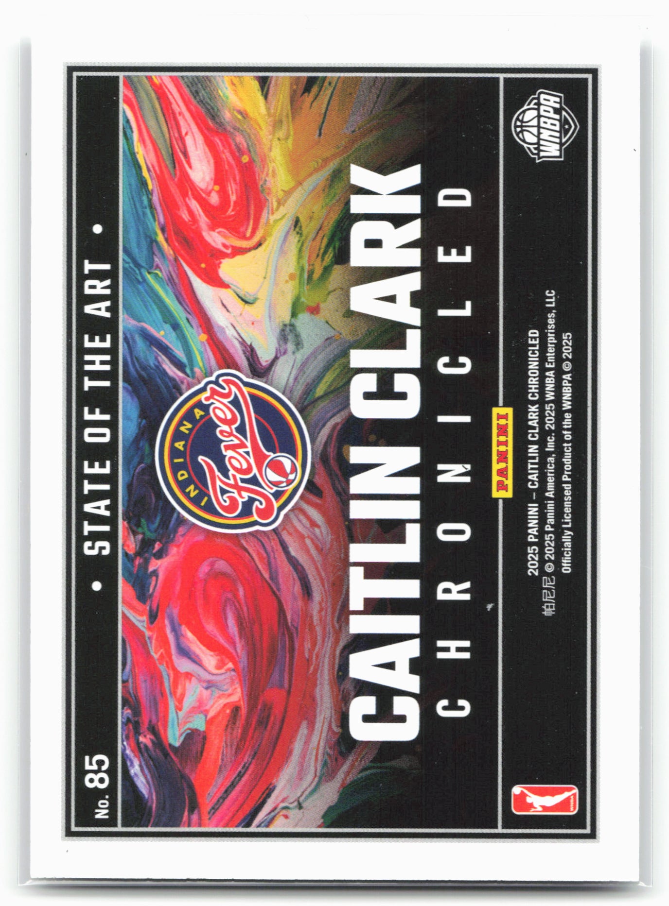 2025 Caitlin Clark Chronicled #85 Caitlin Clark silver 25456