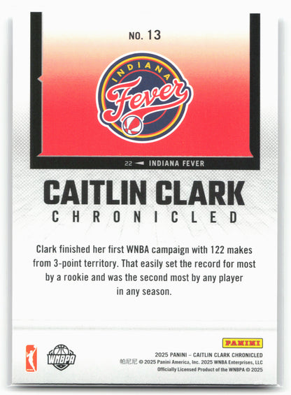 2025 Caitlin Clark Chronicled #13 Caitlin Clark 25463