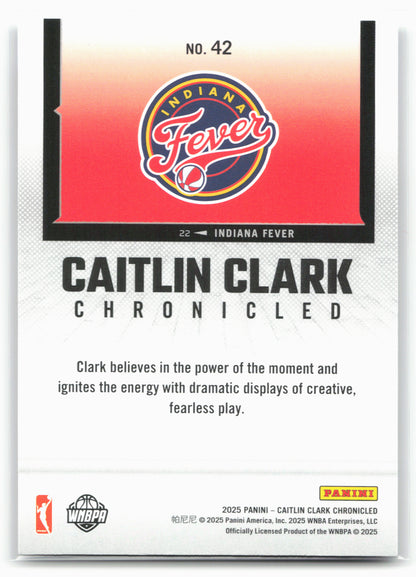 2025 Caitlin Clark Chronicled #42 Caitlin Clark 25465
