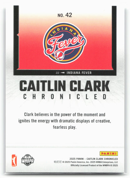 2025 Caitlin Clark Chronicled #42 Caitlin Clark 25466