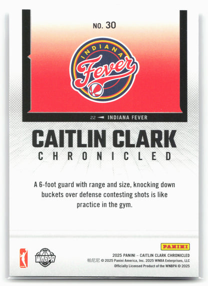 2025 Caitlin Clark Chronicled #30 Caitlin Clark 25475