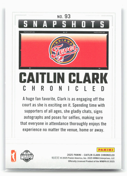 2025 Caitlin Clark Chronicled #93 Caitlin Clark 25480