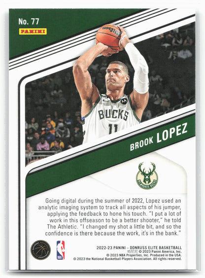 2022-23 Donruss Elite #77 Brook Lopez